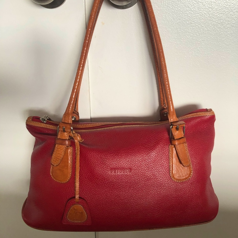 ⭐️ PETUSCO  Handbag- Red Genuine Leather purse